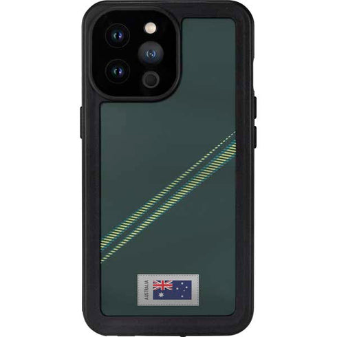 Australia Soccer Flag iPhone 14 Pro Max Waterproof Case